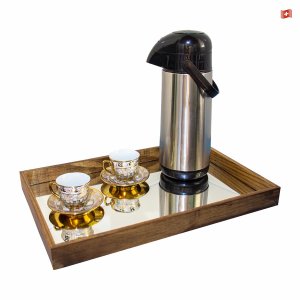 Bandeja Espelhada 30x45cm Cantinho do Café Homedecor