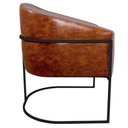 Ver imagem 2 de Kit 02 Poltronas Ferro Preto Corano Nozes E Linho Rosê