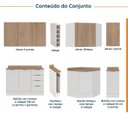 Ver imagem 3 de Cozinha Planejada 8 Peças 3 Aéreos 3 Balcões Adega e Toalheiro Ipanema CabeCasa MadeiraOriginals Marr