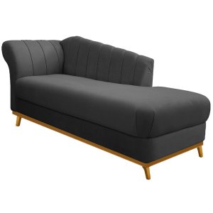 Diva Recamier Vanessa 160cm Lado Direito Linho - Doce Sonho Móveis RECAMIER DIVÃ RECAMIER DIVÃ NAMOR