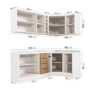 Ver imagem 5 de Cozinha Modulada 8 Peças 3 Aéreos 3 Balcões Adega e Toalheiro Ipanema CabeCasa MadeiraOriginals