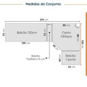 Ver imagem 3 de Cozinha Modulada 8 Peças 3 Aéreos 3 Balcões Adega e Toalheiro Ipanema CabeCasa MadeiraOriginals
