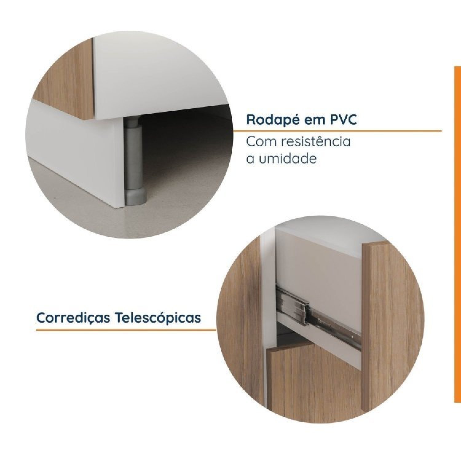 Cozinha Modulada 8 Peças 3 Aéreos 3 Balcões Adega e Toalheiro Ipanema Cabecasa Madeiramadeira - 8