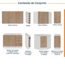 Ver imagem 4 de Cozinha Modulada 8 Peças 3 Aéreos 3 Balcões Adega e Toalheiro Ipanema CabeCasa MadeiraOriginals
