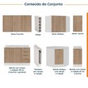 Ver imagem 3 de Cozinha Planejada 8 Peças 3 Aéreos 3 Balcões Adega e Toalheiro Ipanema CabeCasa MadeiraOriginals Marr