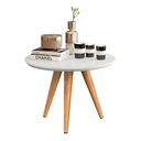 Ver imagem 5 de Conjunto 3 Mesas Laterais Canto Redonda Pé Palito para Sala