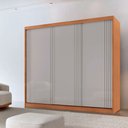 Ver imagem 1 de Guarda Roupa Casal Connor 100 Mdf 3 Portas e 4 Gavetas - Moderna Mobília