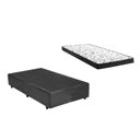 Ver imagem 1 de Cama Box Solteiro Colchão Mola Bonnel Premium + Box Sintético 60x88x188 Cor:bege