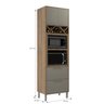 Paneleiro para Forno/micro-ondas 2 Portas 2 Gavetas Lavínia - 4