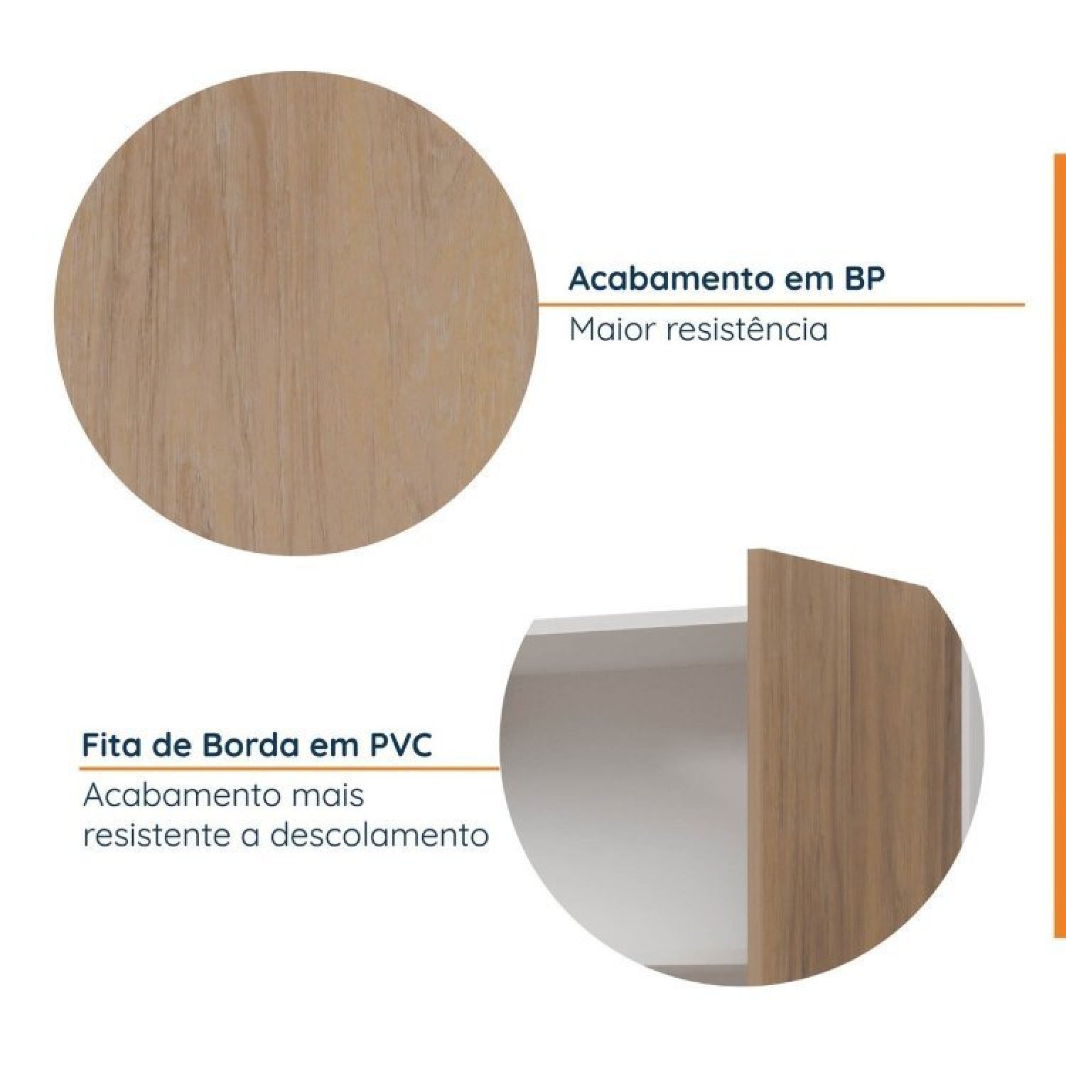 Cozinha Modulada 8 Peças 3 Aéreos 3 Balcões Adega e Toalheiro Ipanema Cabecasa Madeiramadeira - 6