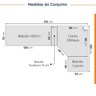 Cozinha Modulada 8 Peças 3 Aéreos 3 Balcões Adega e Toalheiro Ipanema CabeCasa MadeiraOriginals - 3