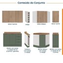 Ver imagem 4 de Cozinha Modulada 8 Peças 3 Aéreos 3 Balcões Adega e Toalheiro Ipanema CabeCasa MadeiraOriginals