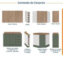 Ver imagem 4 de Cozinha Modulada 8 Peças 3 Aéreos 3 Balcões Adega e Toalheiro Ipanema CabeCasa MadeiraOriginals