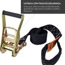 Ver imagem 3 de Slackline Zamboo Extremeline 30m Preto com Catraca Reforçada Protetores e Bolsa Coordenação Equilíbr
