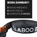 Ver mais imagens de Slackline Zamboo Extremeline 30m Preto com Catraca Reforçada Protetores e Bolsa Coordenação Equilíbr