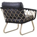 Ver imagem 2 de Poltrona Milão Corda Náutica Trama Original Alumínio, Área Externa, Piscina, Decoração