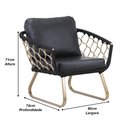 Ver imagem 4 de Poltrona Milão Corda Náutica Trama Original Alumínio, Área Externa, Piscina, Decoração