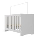 Ver imagem 6 de Quarto de Bebê Completo Guarda Roupa 3 Portas 2 Gavetas com Cômoda e Berço Lily Branco