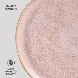 CONJUNTO C/ 6 PRATOS SOBREMESA LINHAS LITCHI Ø 21,5 CM - 5