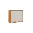 Ver imagem 4 de Armário de Cozinha 2 Portas 80cm Nápoles Itatiaia Branco/Cinamomo/Off White