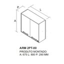 Ver imagem 5 de Armário de Cozinha 2 Portas 80cm Nápoles Itatiaia