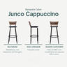 Kit 4 Bancos para Bancada Banqueta Alta Cappuccino Balcão Cozinha Bistrô Área Gourmet Churrasqueira - 3