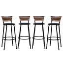 Ver imagem 1 de Kit 4 Bancos para Bancada Banqueta Alta Cappuccino Balcão Cozinha Bistrô Área Gourmet Churrasqueira