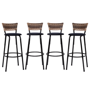 Kit 4 Bancos para Bancada Banqueta Alta Cappuccino Balcão Cozinha Bistrô Área Gourmet Churrasqueira