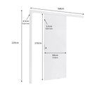 Ver imagem 4 de Porta de Correr de madeira Completa 210x82cm com Fechadura e Ferragens