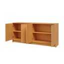 Ver imagem 4 de Balcão Aparador Minimalista 1,80 m com 4 Portas 100% MDF Dalla Costa Cor:Carvalho Rosé