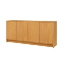 Ver imagem 2 de Balcão Aparador Minimalista 1,80 m com 4 Portas 100% MDF Dalla Costa Cor:Carvalho Rosé