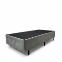 Ver imagem 1 de Cama Box Solteiro Base 188x88:suede Cinza/solteiro