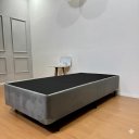 Ver imagem 4 de Cama Box Solteiro Base 188x88:suede Cinza/solteiro