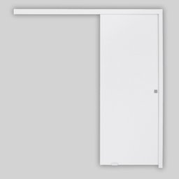 Porta de Correr de madeira Completa 210x72cm com Fechadura e Ferragens  - 3