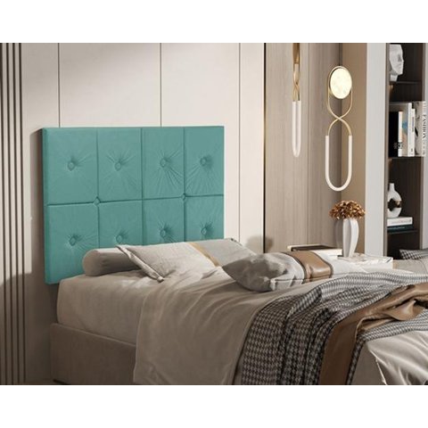 Painel De Cama Solteiro 0,90 Ferrari Cor Azul
