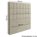 Ver imagem 4 de Cabeceira Solteiro 88 cm Lots Veludo Bege Soon
