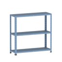 Ver imagem 3 de Estante Multiuso para 3 Prateleiras 92cm Aço Cinza/Azul Dali