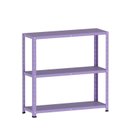 Ver imagem 3 de Estante Multiuso 3 Prateleiras 92cm Aço Cinza/Lilás