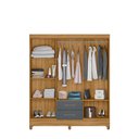 Ver imagem 6 de Guarda Roupa Casal 6 portas e 2 gavetas Panamá - Freijo / Cinza