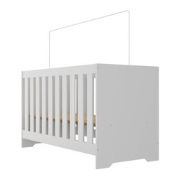 Quarto de Bebê Completo Guarda Roupa 4 Portas 2 Gavetas com Cômoda e Berço Lily Espresso Móveis - 6