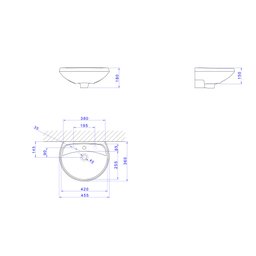 Lavatório Izy Branco 455x360mm - Deca Deca Loucas - 2