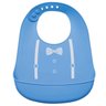 Babador Silicone Para Bebê +3 Meses com Bolso Coletor de Migalhas Social Buba - Azul - 1