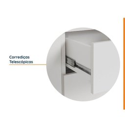 Cozinha Modulada 8 Peças sem Tampo Ipanema CabeCasa MadeiraOriginals Branco - 8