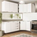 Ver imagem 2 de Cozinha Modulada 8 Peças sem Tampo Ipanema CabeCasa MadeiraOriginals Branco