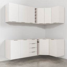 Cozinha Modulada 8 Peças sem Tampo Ipanema CabeCasa MadeiraOriginals Branco - 9