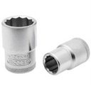 Ver imagem 1 de Soquete Estriado Encaixe 1/2"" 7/16"" Vanadium Crv - 204503bbr - Belzer Soquete Estr.e.1/2 7/16 Vana