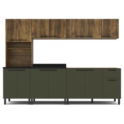 Cozinha Completa Modulada 5 Peças 14 Portas 1 Gaveta 1 Nicho Espaguete - 2 Cozinha Completa Modulada 5 Peças 14 Portas 1 Gaveta 1 Nicho Espaguete - 2