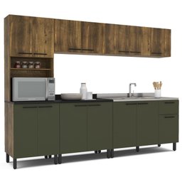 Cozinha Completa Modulada 5 Peças 14 Portas 1 Gaveta 1 Nicho Espaguete - 6