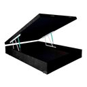 Ver imagem 2 de Cama Box Baú Casal Sintético Preto 138x188