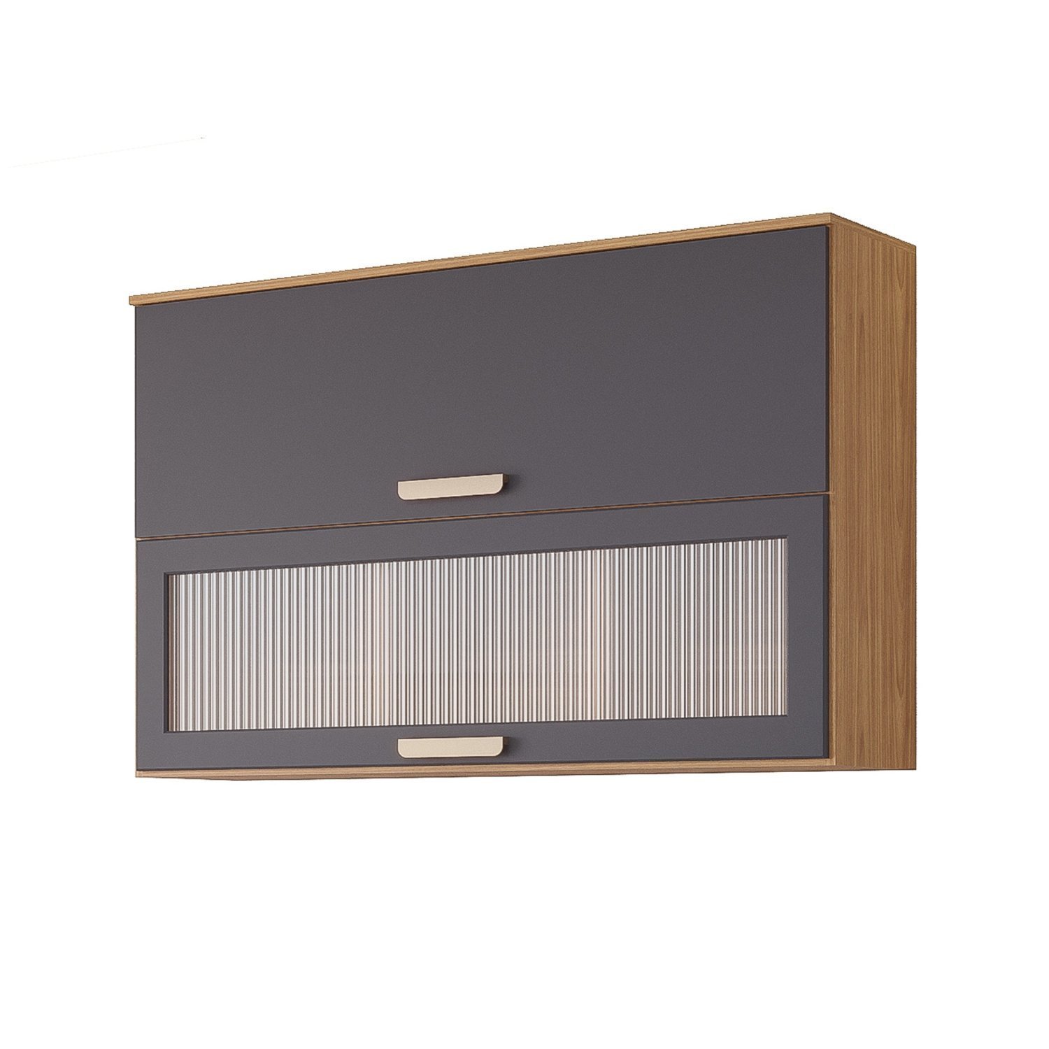Armário Aéreo 2 Portas Basculante Vidro 120cm Eliana Yescasa - 2